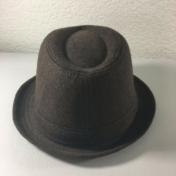 Trilby Style Wool Blend Medium Felt Hat Brown - Picture 2 of 9